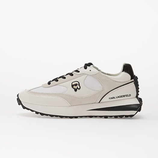 Karl Lagerfeld Zone Nft Lo Lace Mix White Lthr & Textile