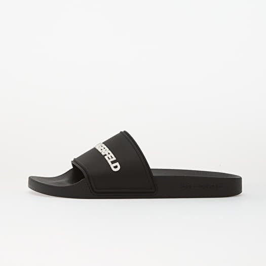 Karl Lagerfeld Kondo Ii Long Logo Slide Black Rubber