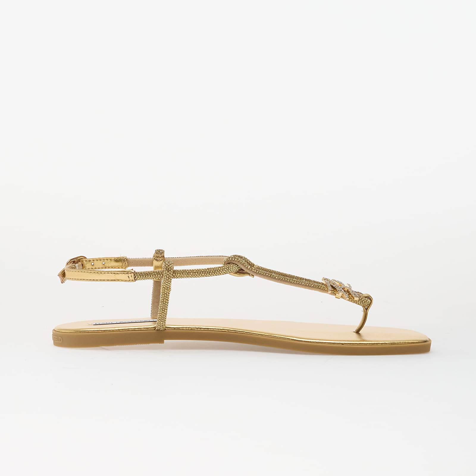 Joggesko og sko for kvinner Karl Lagerfeld Olympia Ii Autograph Sling Heavy Glitter Gold