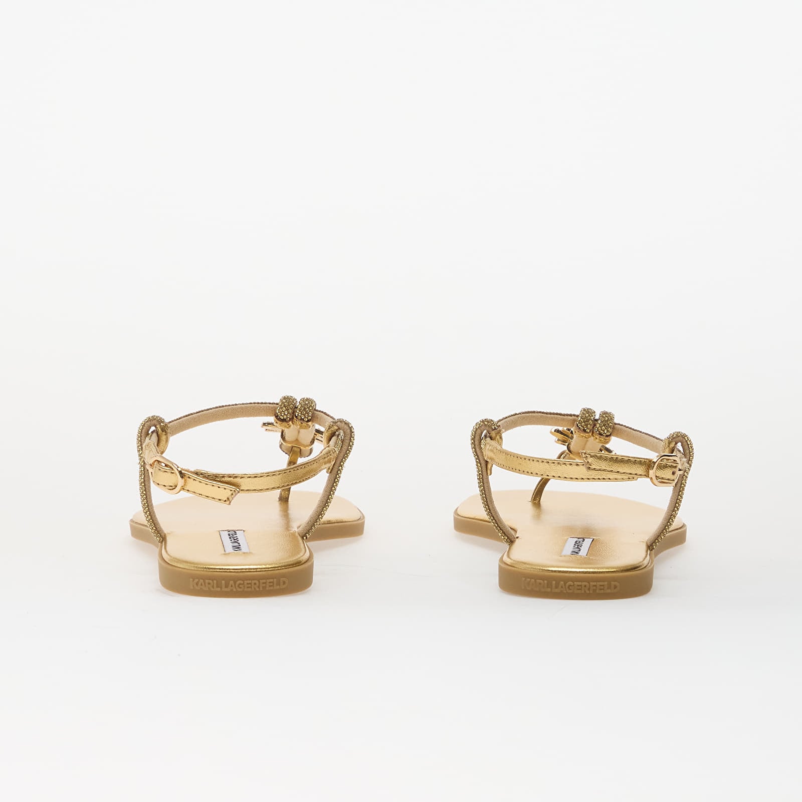 Joggesko og sko for kvinner Karl Lagerfeld Olympia Ii Autograph Sling Heavy Glitter Gold
