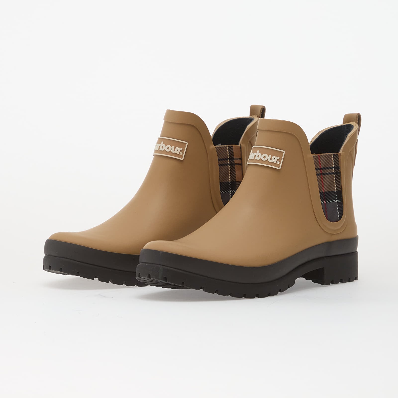 Sneakers och skor för kvinnor Barbour Mallow Wellingtons Beige/ Dress Tartan