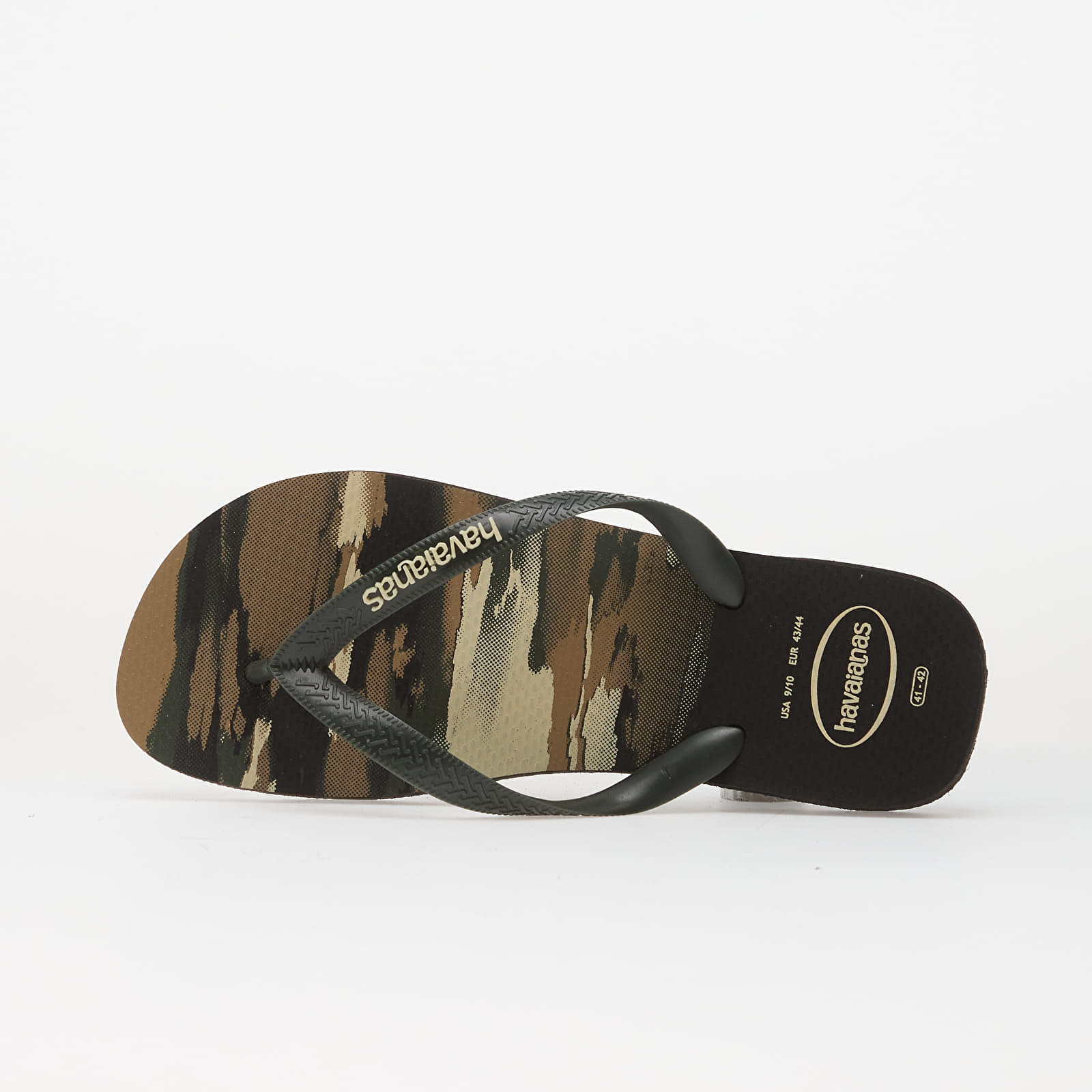 Încălțăminte și sneakerși pentru bărbați Havaianas Top Camu Black/ Green Olive