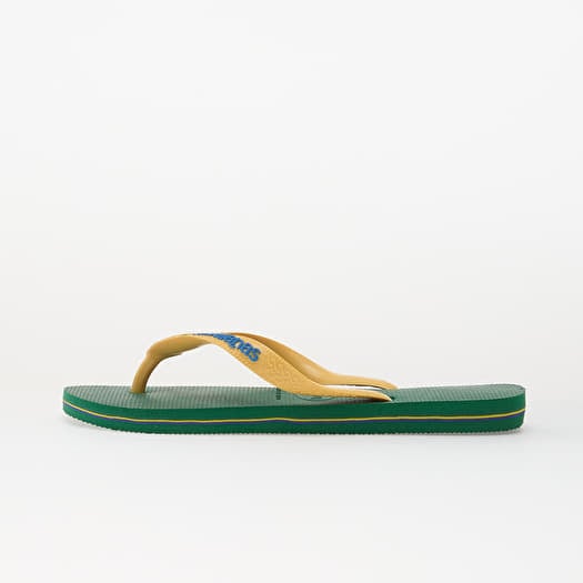 Havaianas Brasil Logo Green/ Yellow