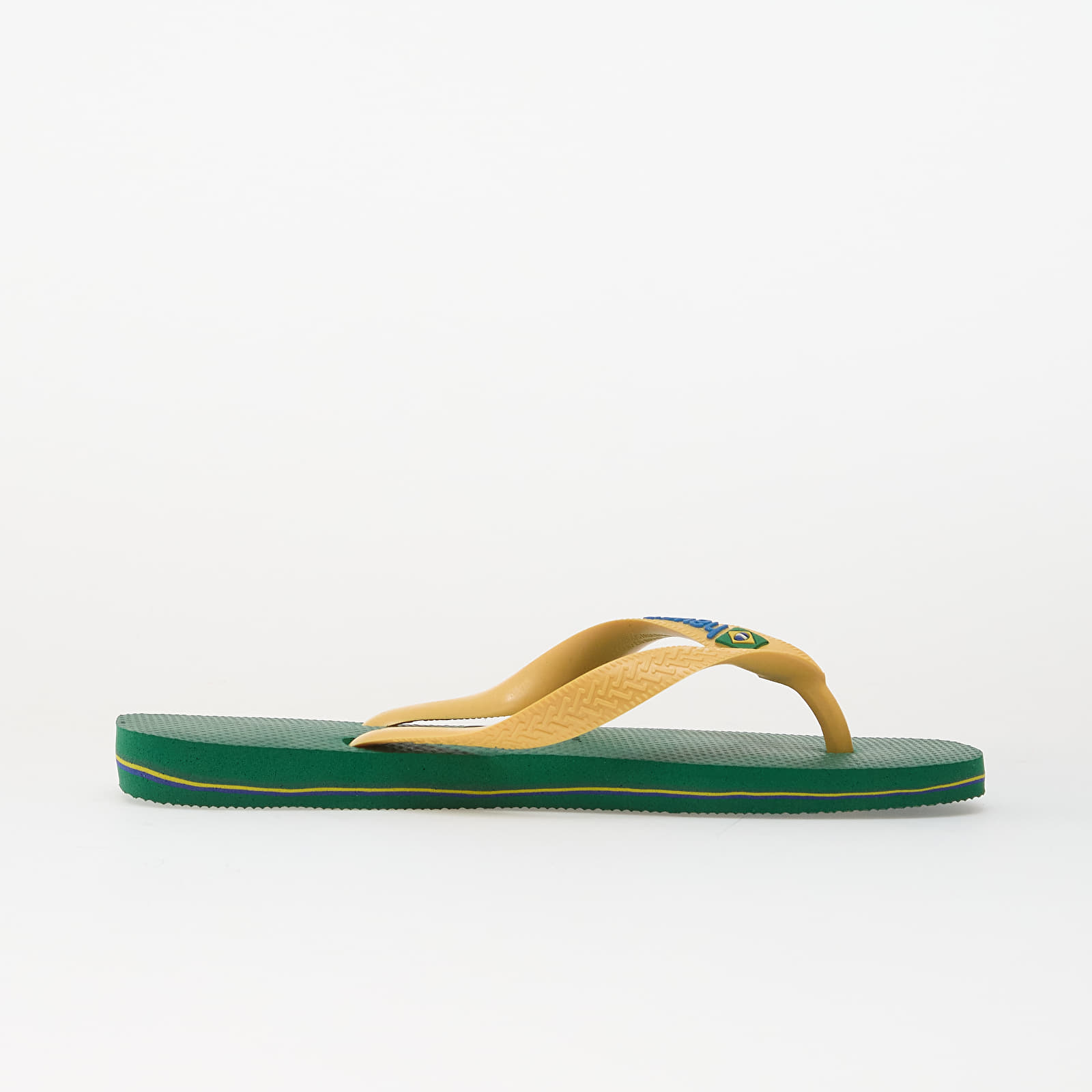 Meeste tossud ja kingad Havaianas Brasil Logo Green/ Yellow