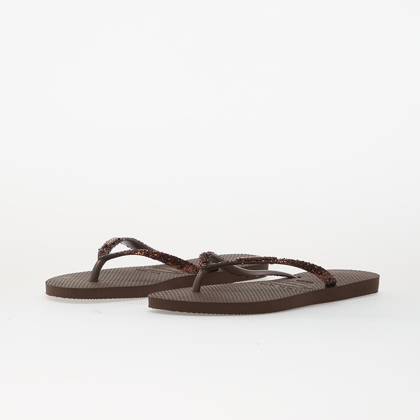 Naiste tossud ja kingad Havaianas Slim Glitter Ii Dark Brown