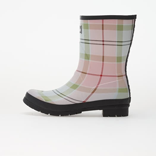 Barbour Banbury Wellington Boots Cherry Blossom Tartan