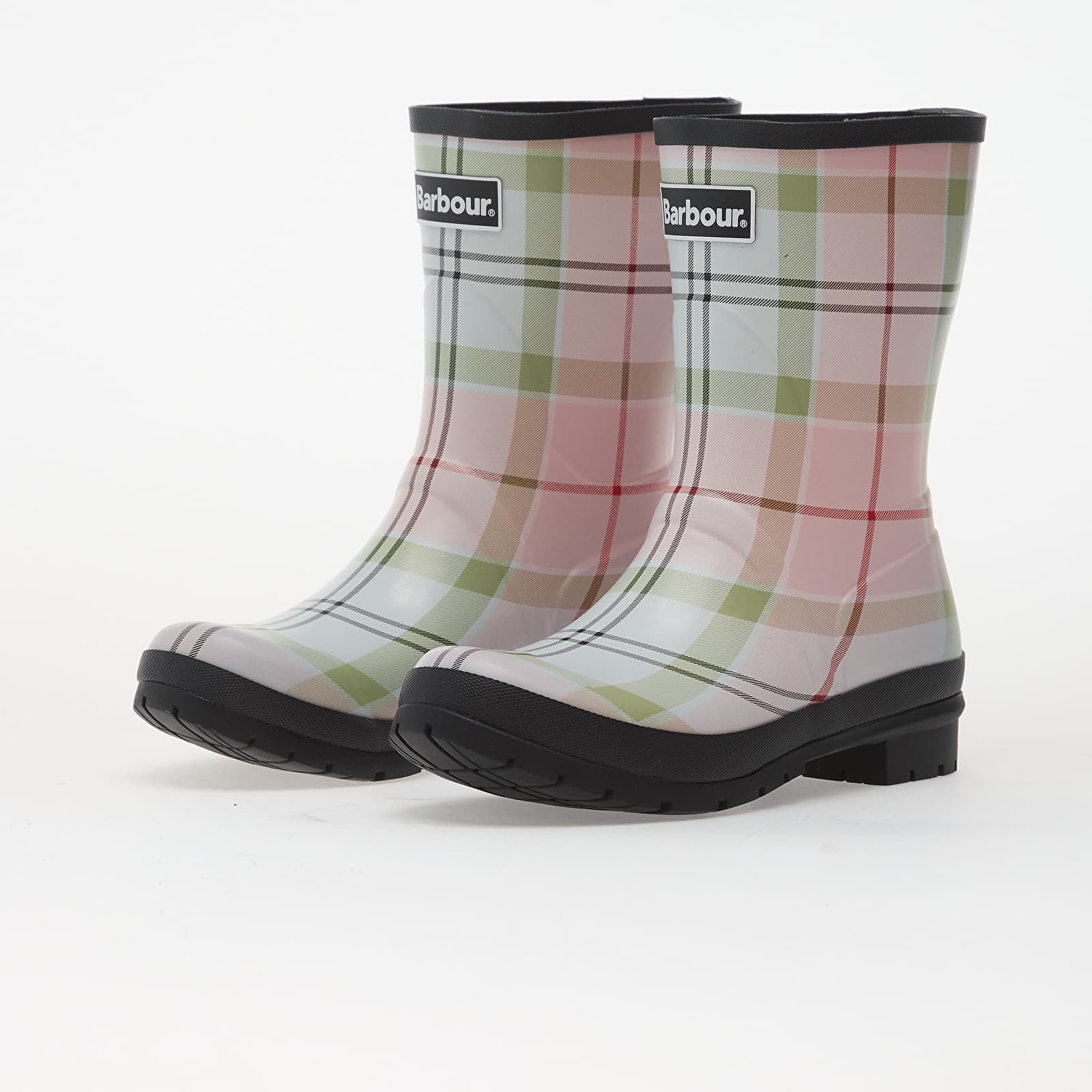 Buty damskie Barbour Banbury Wellington Boots Cherry Blossom Tartan
