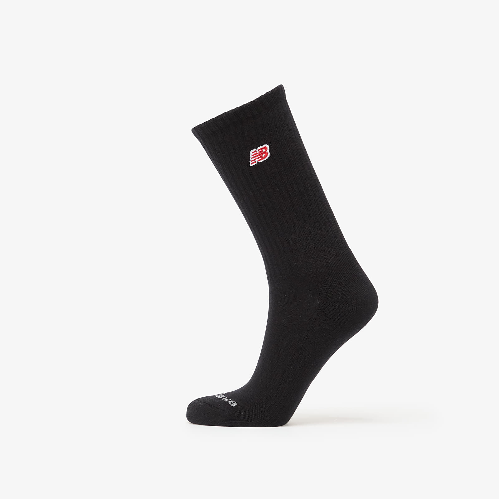 Calze uomo New Balance Red Patch Logo Crew Socks 3-Pack Black