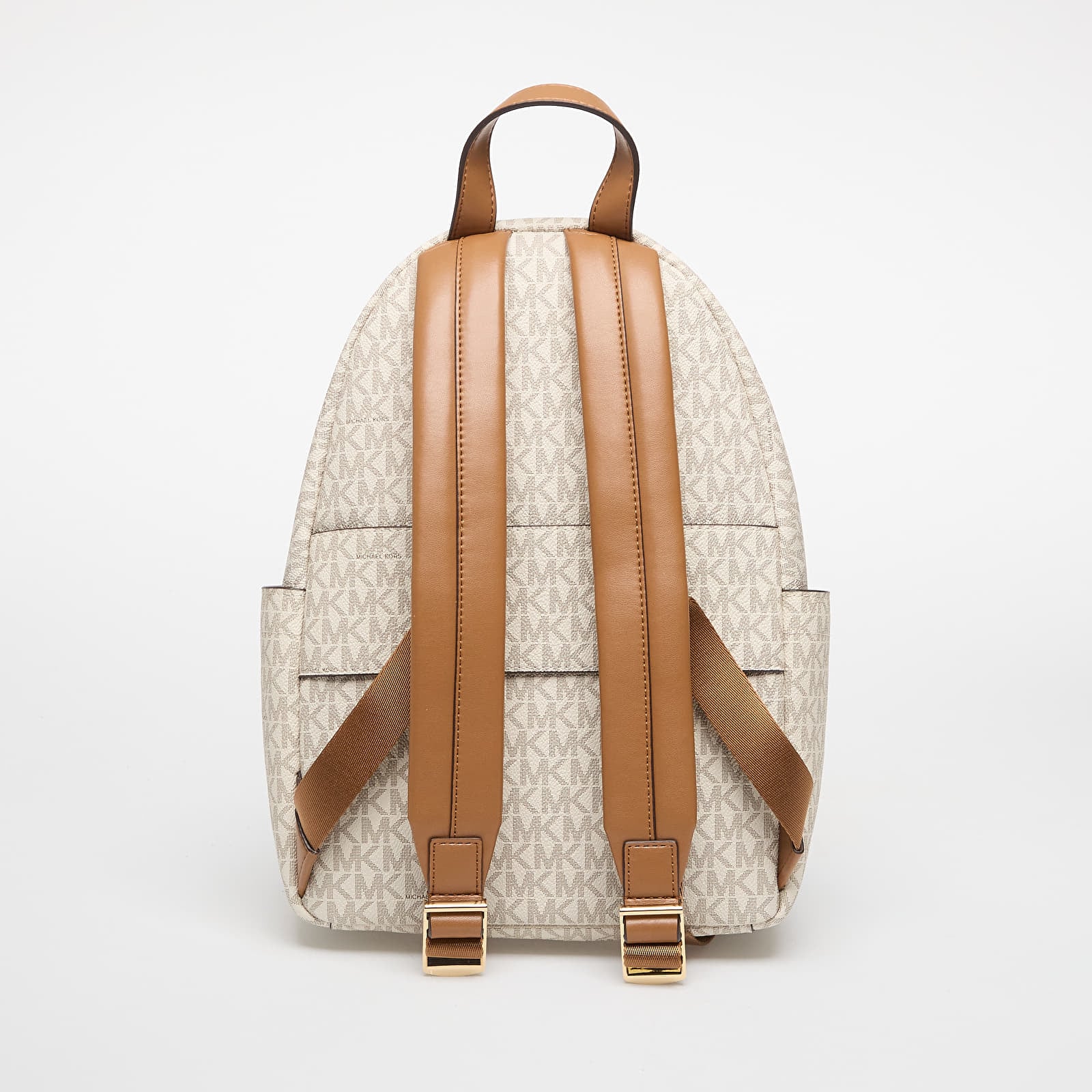 Sacs à dos Michael Kors Tanner Medium Signature Logo Backpack Vanilla/ Acorn