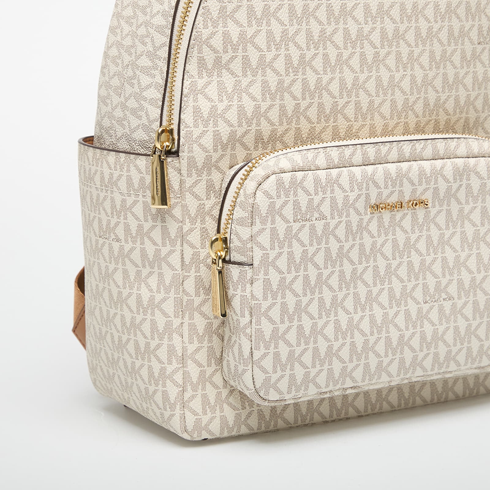 Sacs à dos Michael Kors Tanner Medium Signature Logo Backpack Vanilla/ Acorn