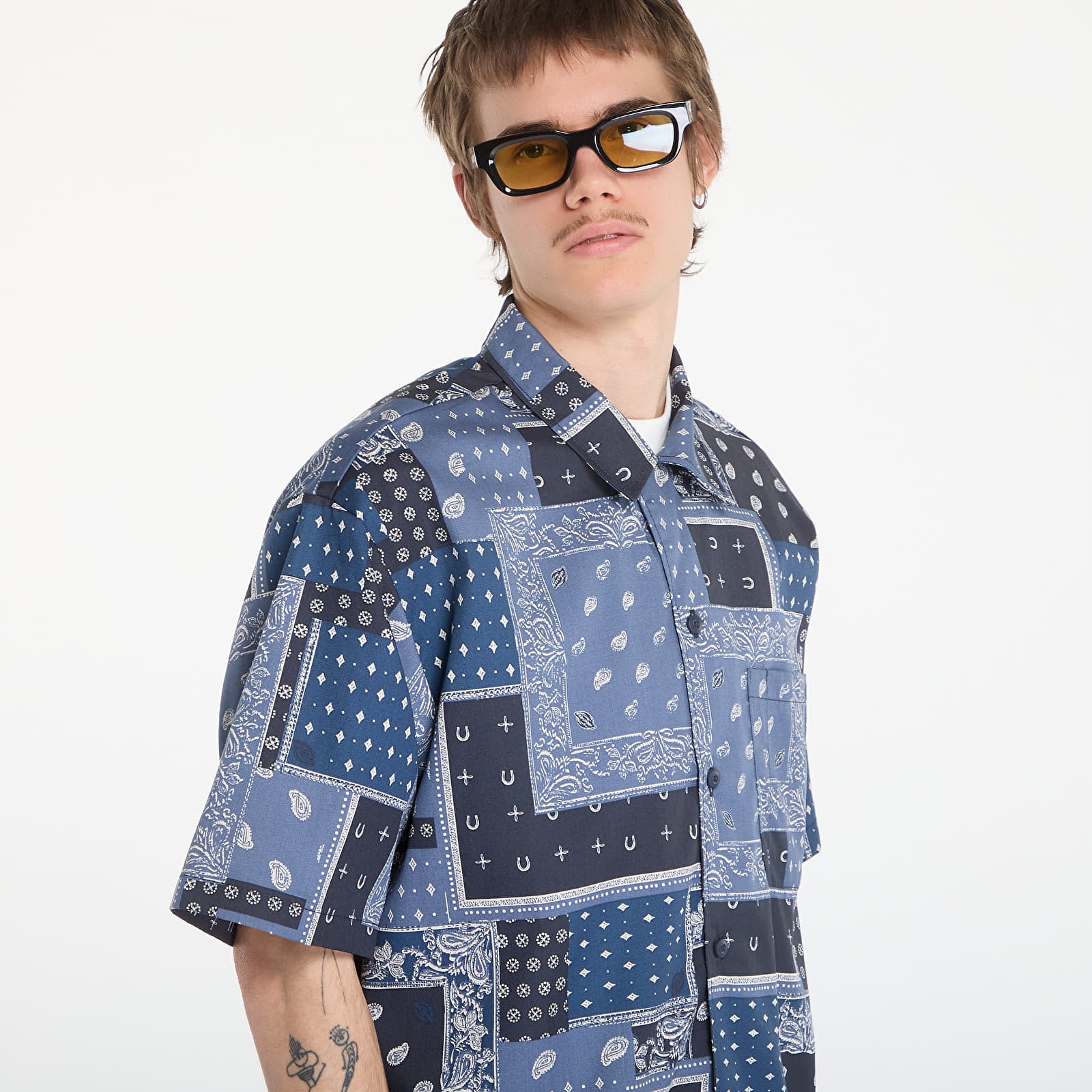 Men's shirts Dickies Glandorf Shirt Ss Dark Navy