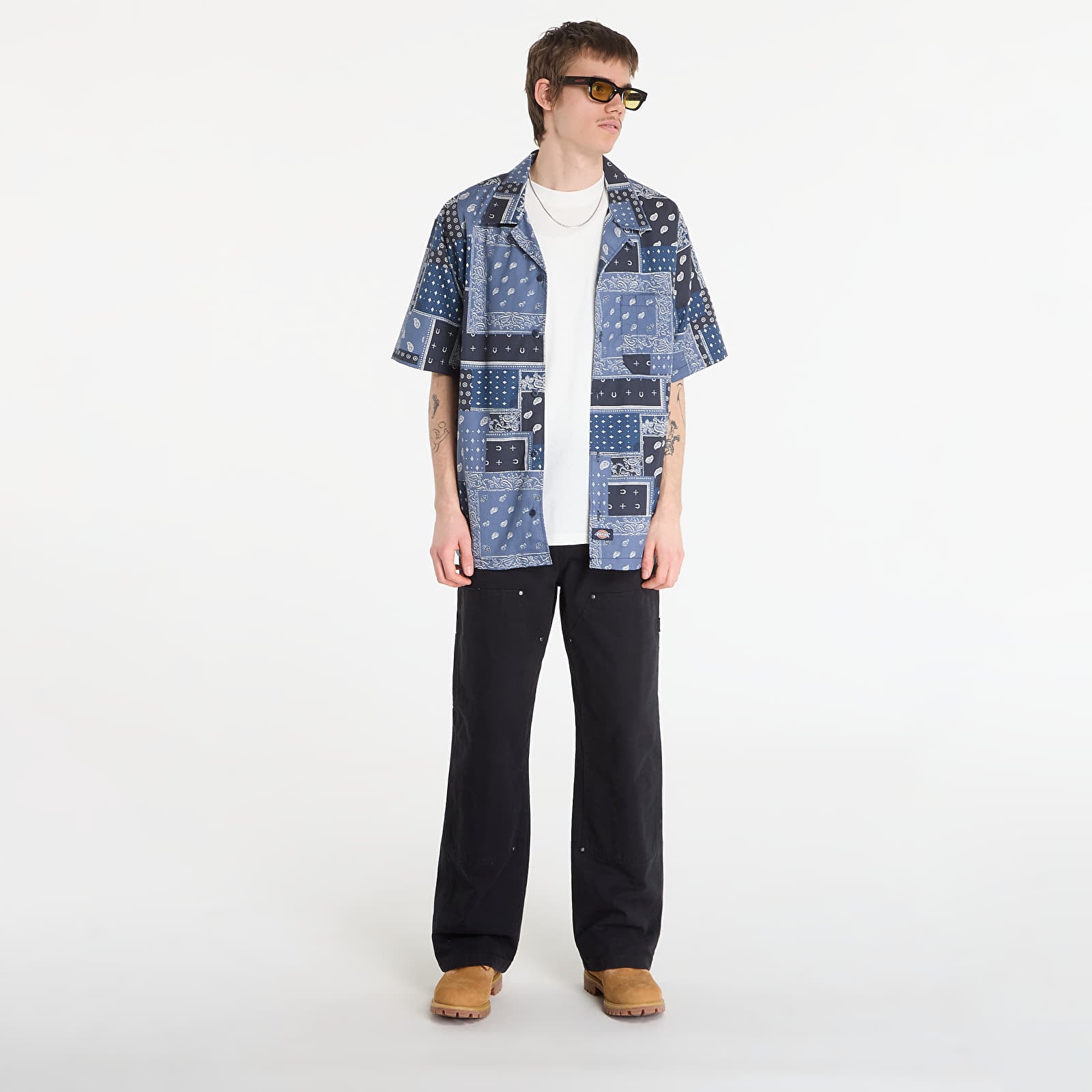 Men's shirts Dickies Glandorf Shirt Ss Dark Navy