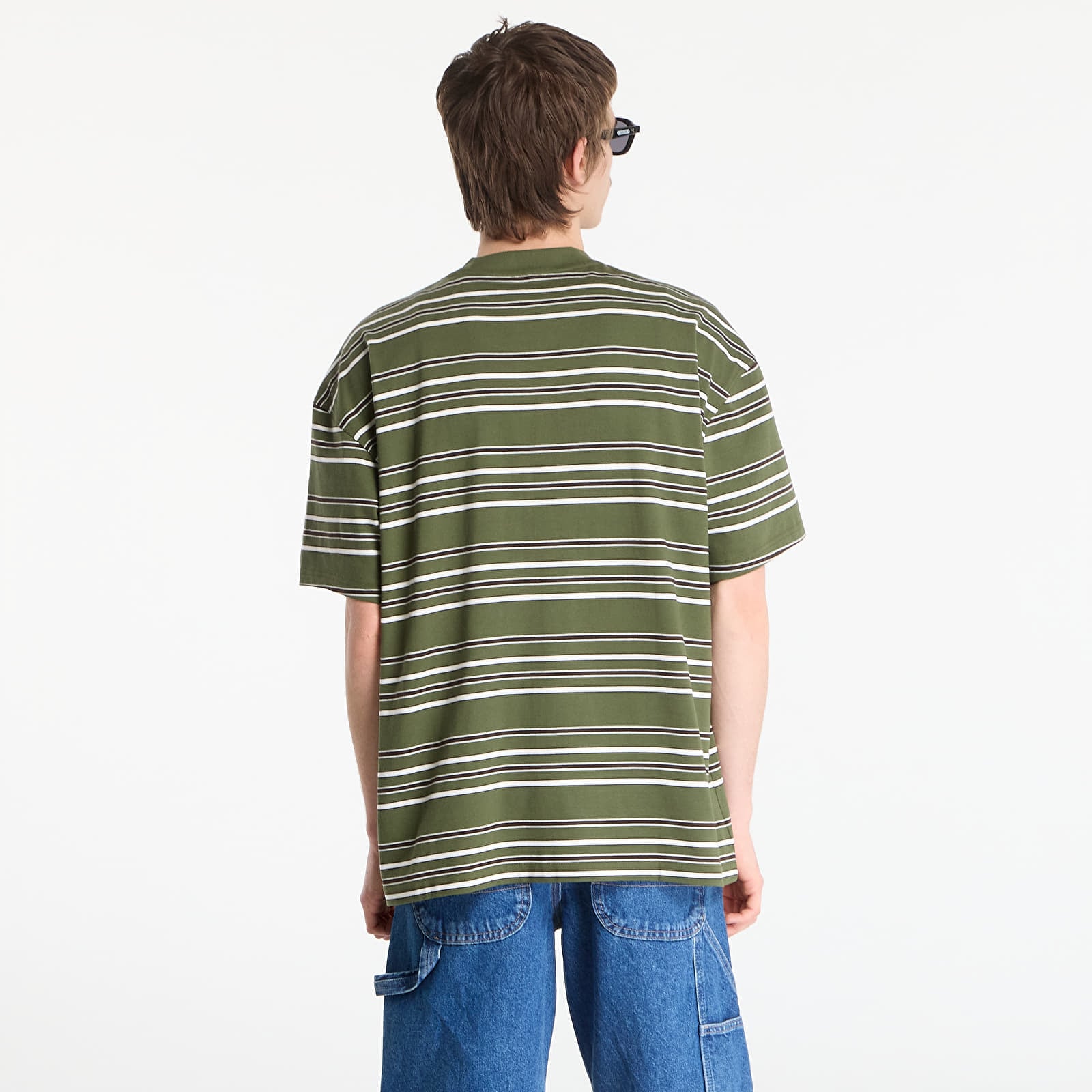 Pánske tričká Dickies East Liberty Stripe Ss Tee Cypress