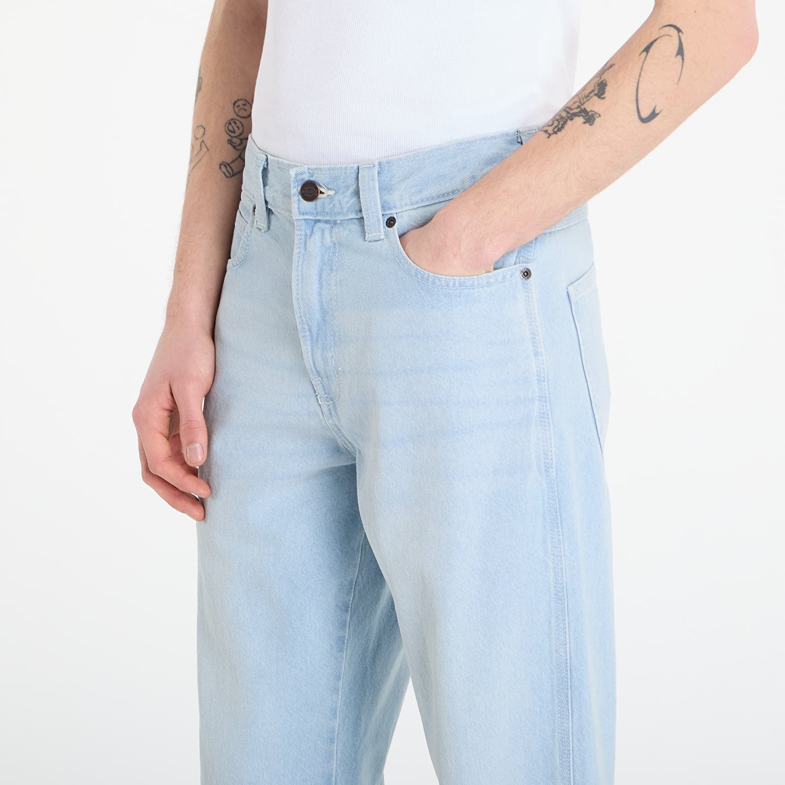 Jeans for menn Dickies 954 Relaxed Straight Work Jeans Fog Blue