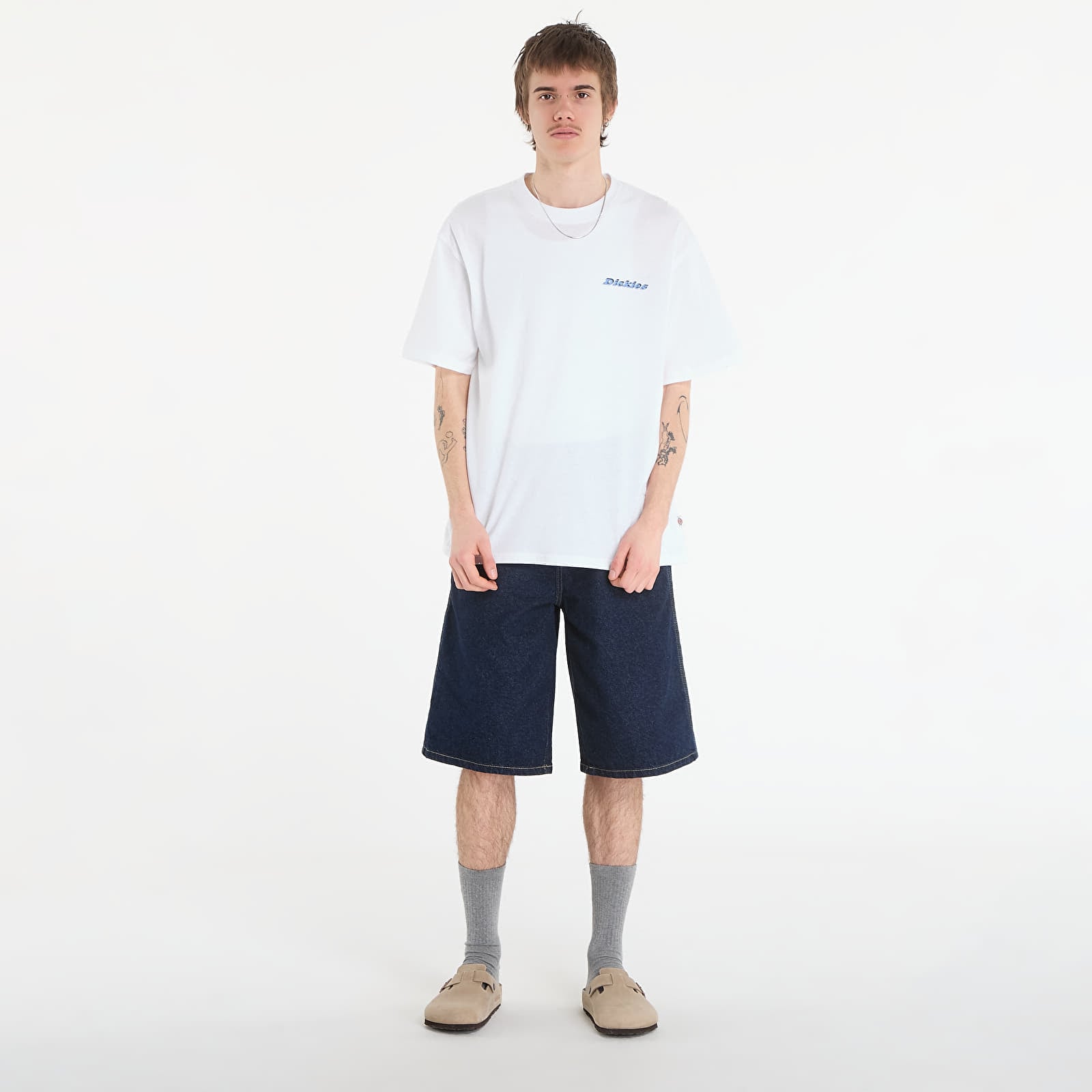 Pánske tričká Dickies Thornville Ss Tee White