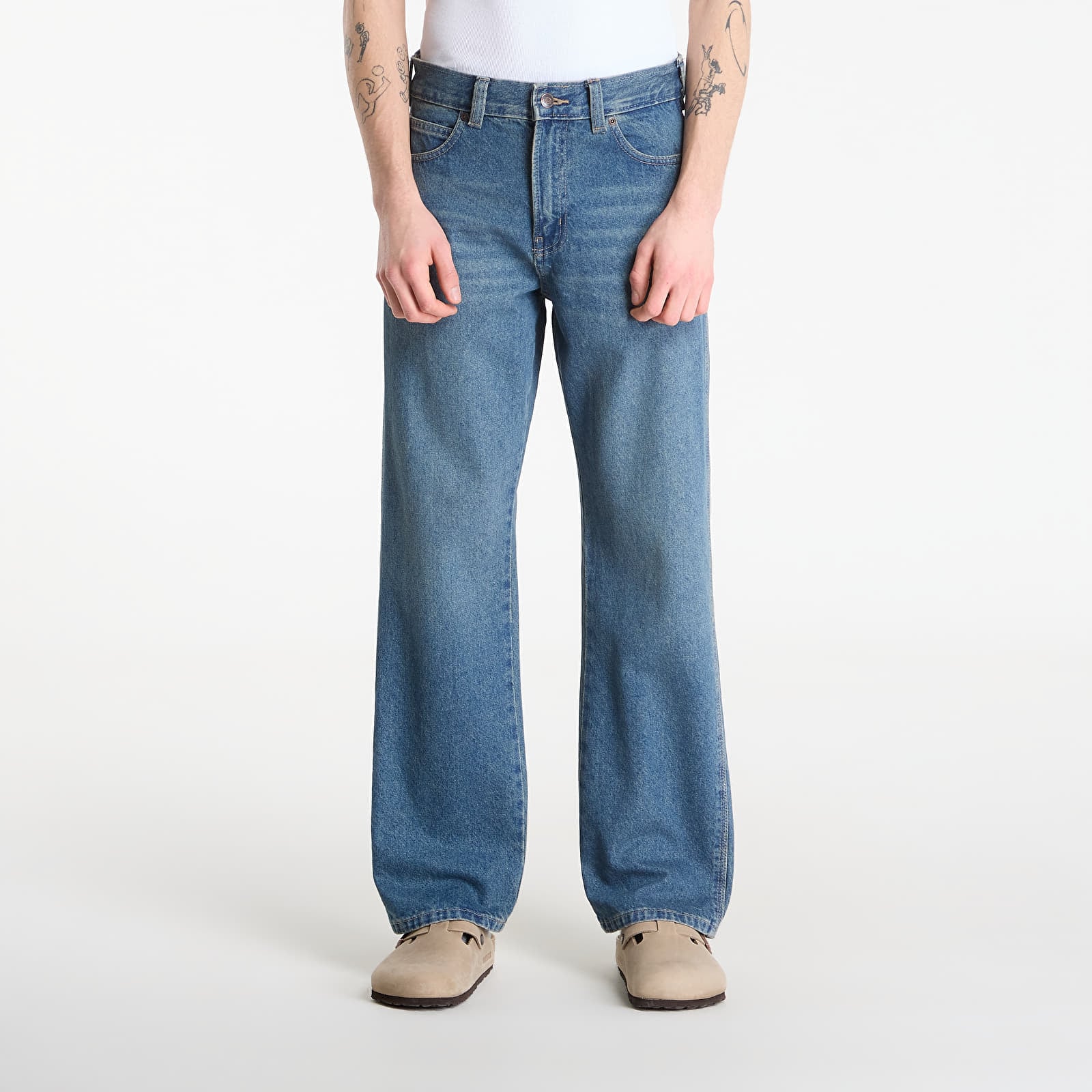 Jeans for menn Dickies 954 Relaxed Straight Work Jeans Blue