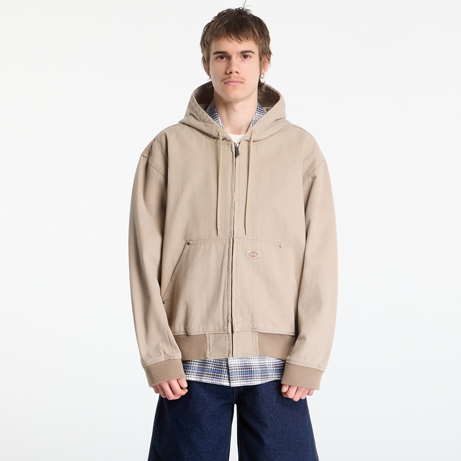 Muške bomber jakne Dickies Unlined Canvas Hooded Bomber Desert Sand