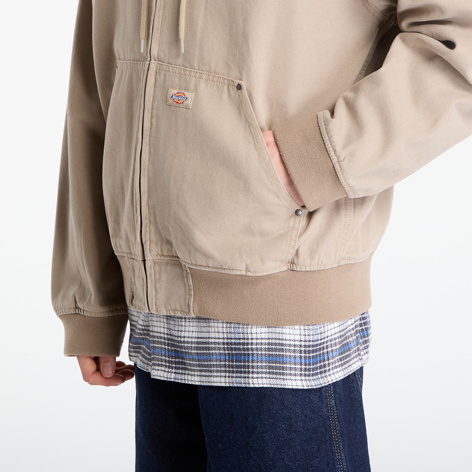 Muške bomber jakne Dickies Unlined Canvas Hooded Bomber Desert Sand