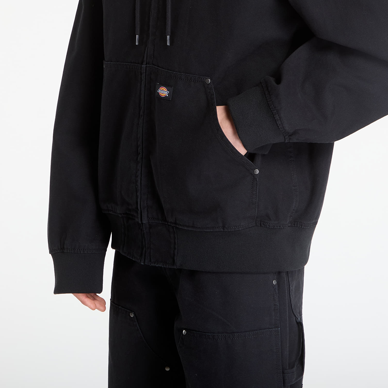 Muške bomber jakne Dickies Unlined Canvas Hooded Bomber Black