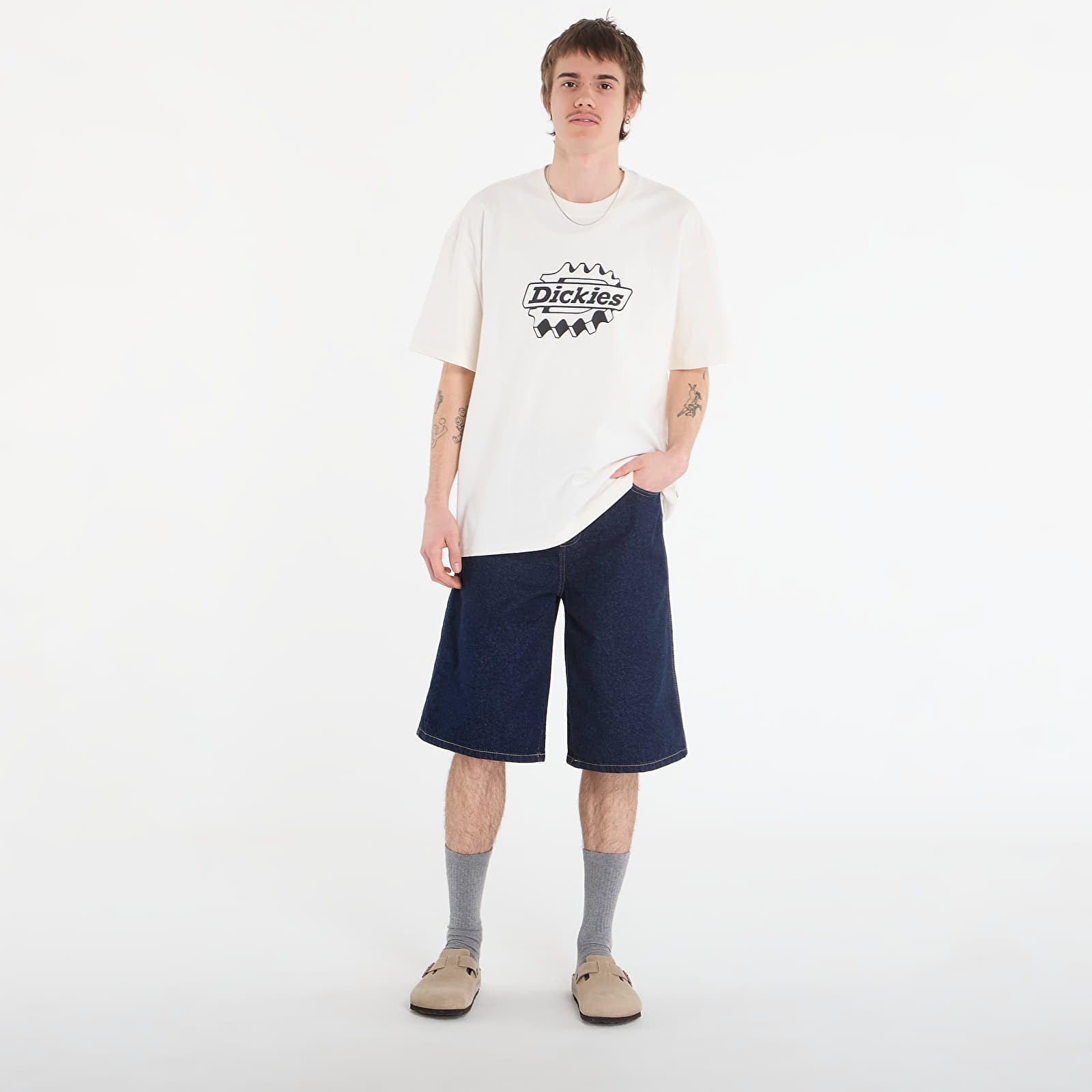 Мъжки тениски Dickies Irondale Ss Tee Egret