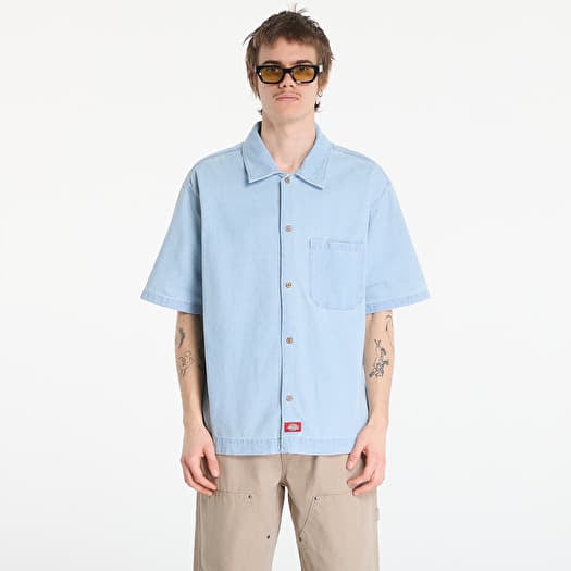 Dickies Denim Shirt Ss Fog Blue