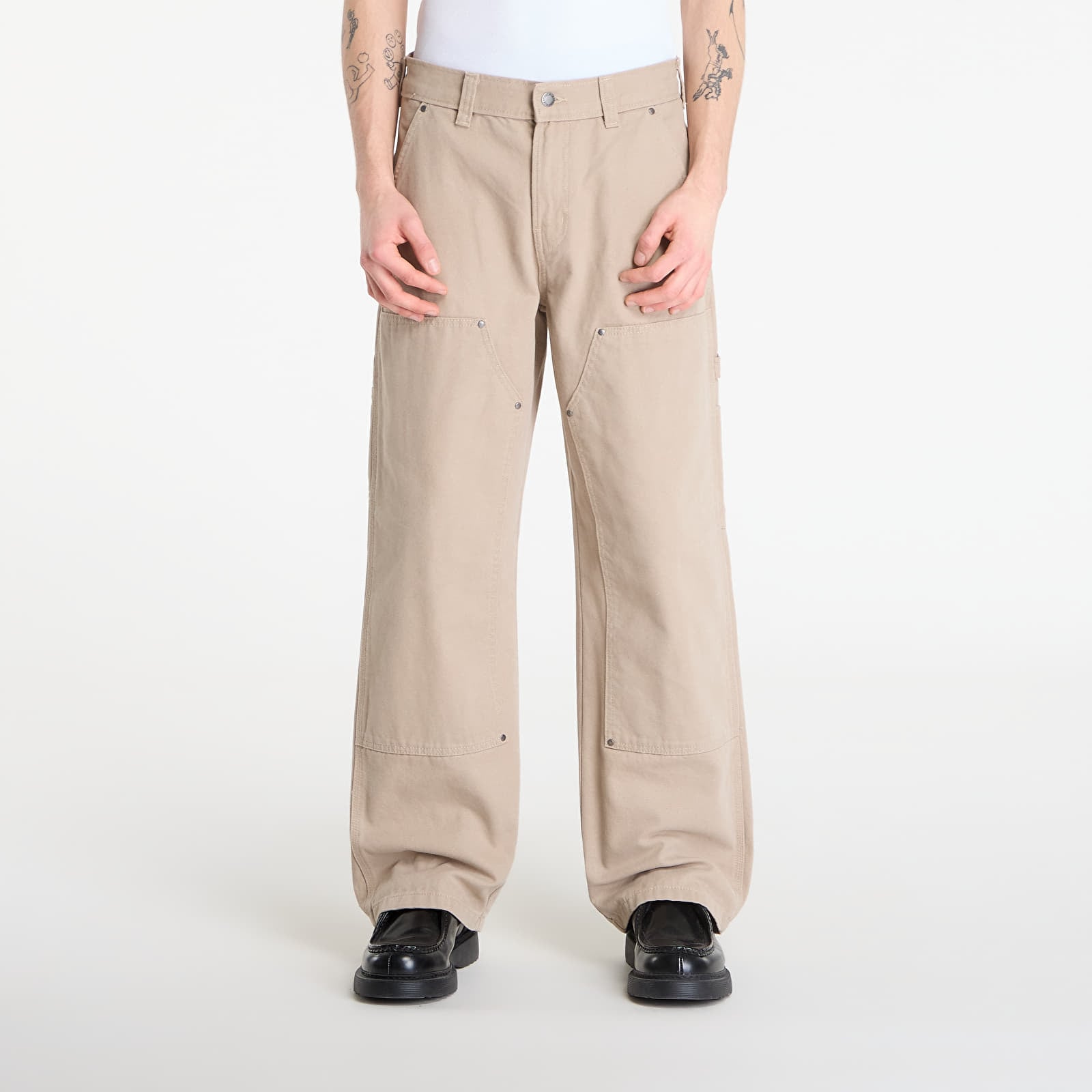 Herren-Jeans Dickies Double Knee Canvas Carpenter Pants Desert