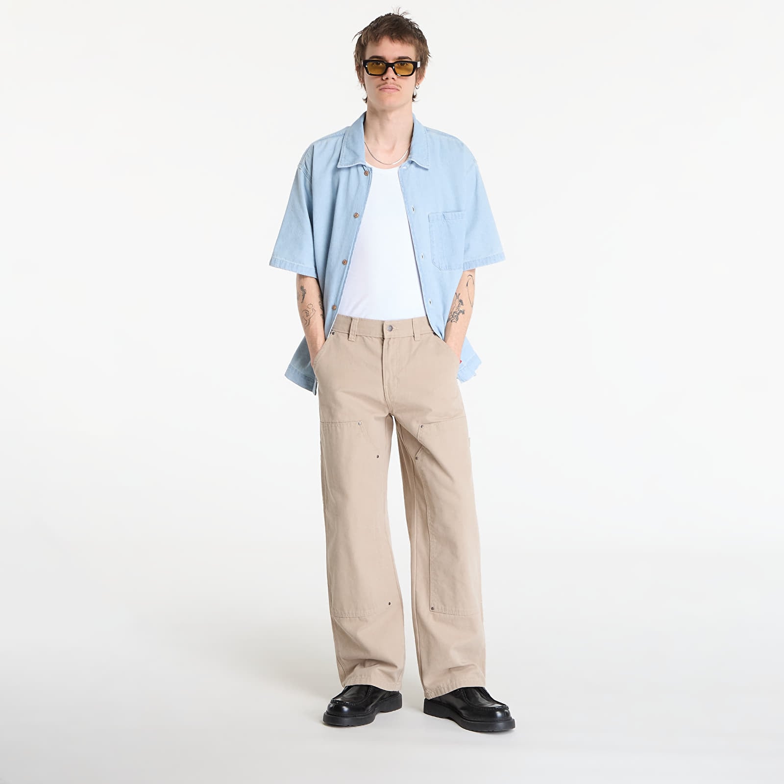 Herren-Jeans Dickies Double Knee Canvas Carpenter Pants Desert