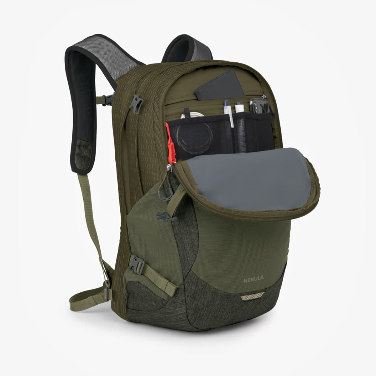 Rygsække til mænd Osprey Nebul Moss Green/ Earl Grey Heather