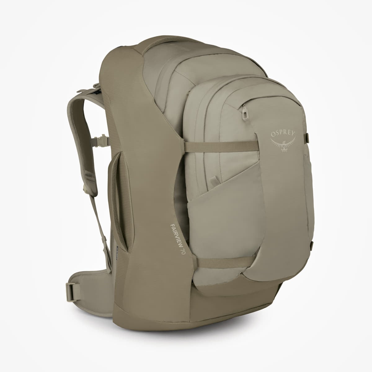 Women's backpack Osprey Fairview 70 Sawdust/ Olive Tan