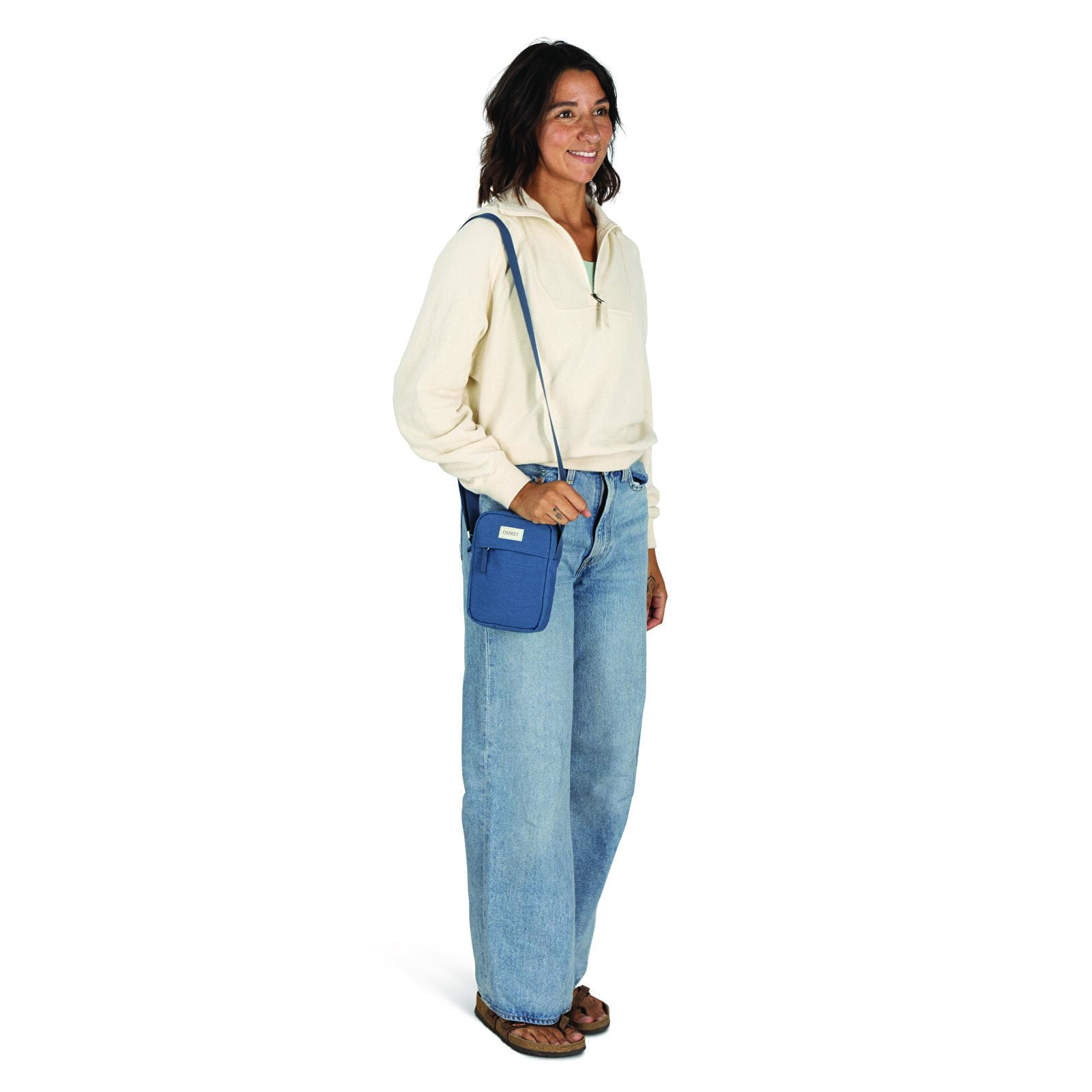 Axelremsväskor för män Osprey Arcane Small Crossbody Nirvana Blue Heather