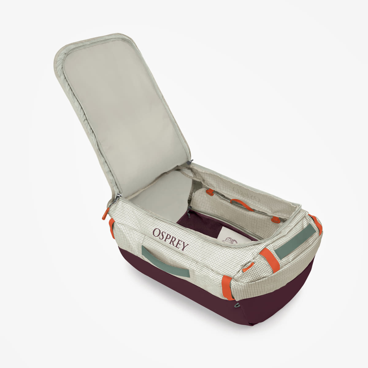 Meeste õlakotid Osprey Transport Mystery White/ Moody Burgundy