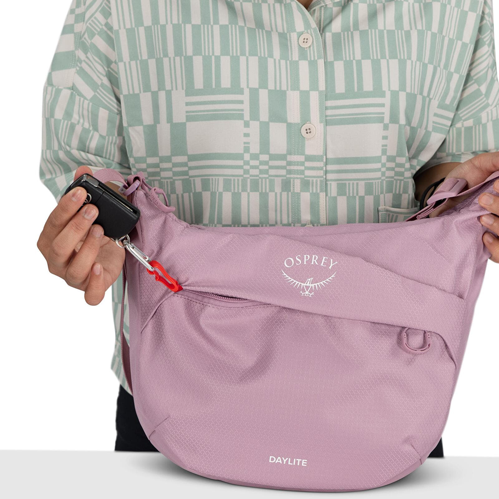 Umhängetaschen für Männer Osprey Daylite Crossbody Pouch Iris Pink