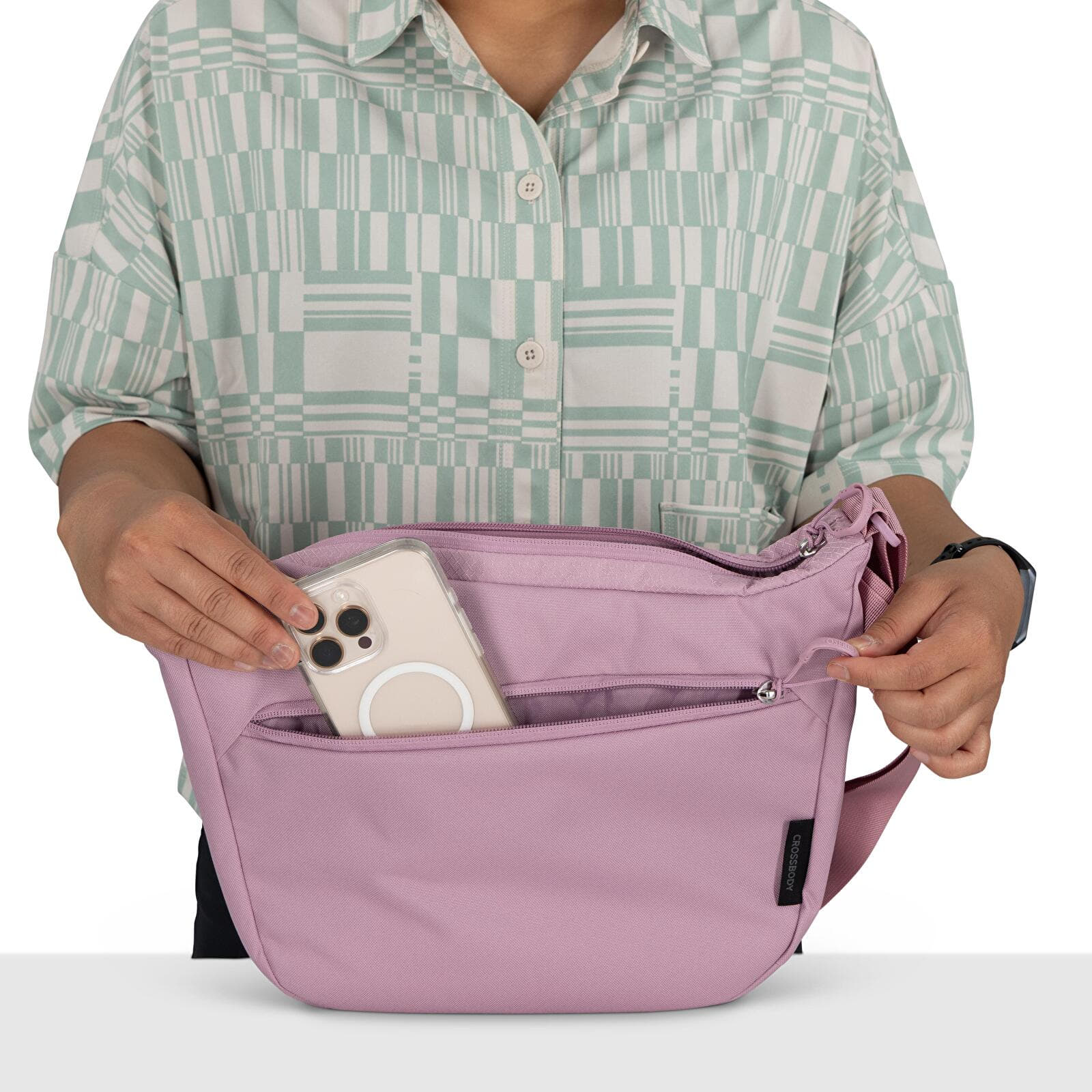 Umhängetaschen für Männer Osprey Daylite Crossbody Pouch Iris Pink