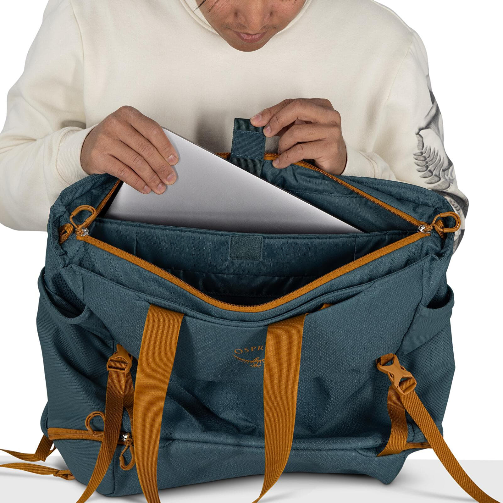 Pánské batohy Osprey Daylite Large Tote Torrent Blue