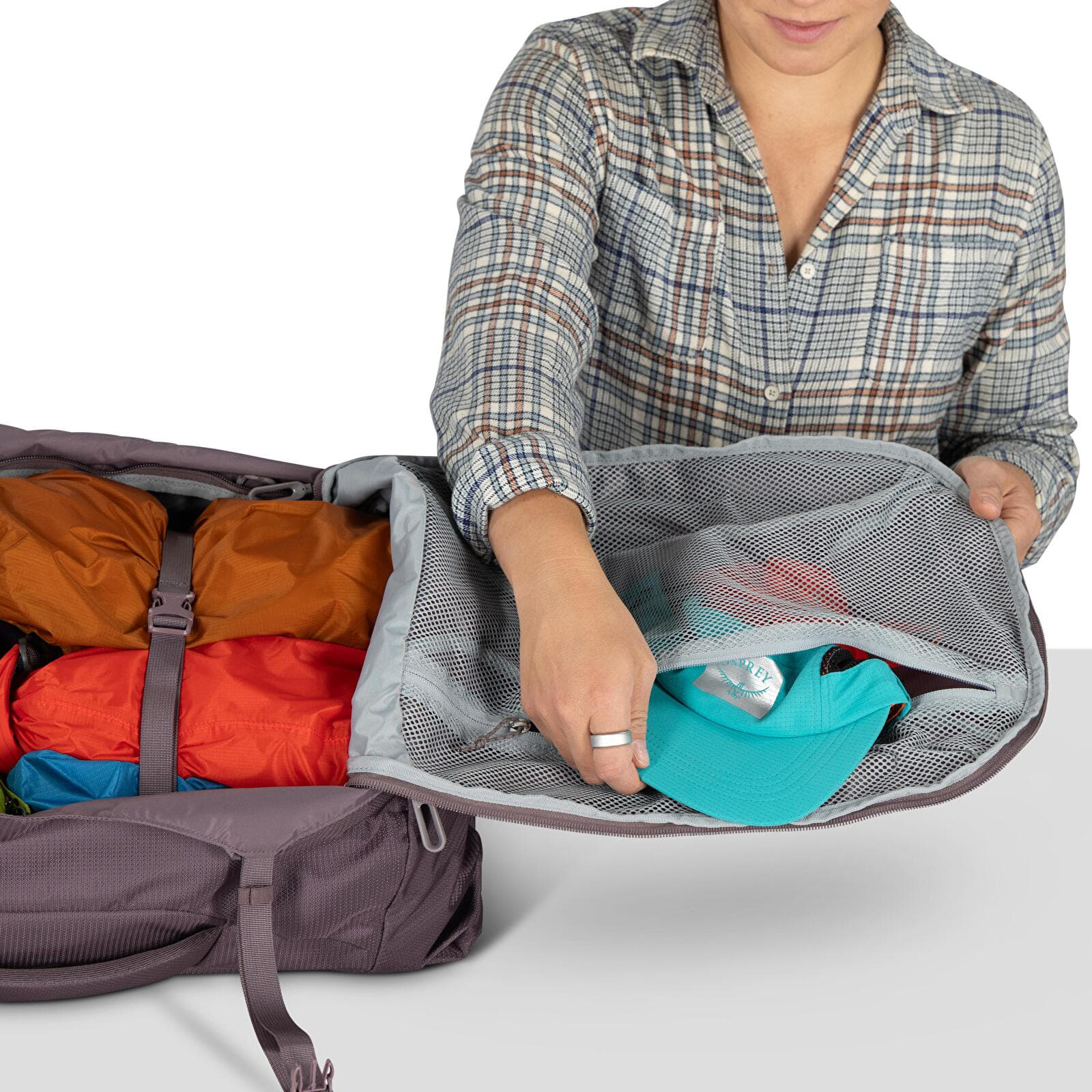 Women's backpack Osprey Fairview 40 Graphite Purple