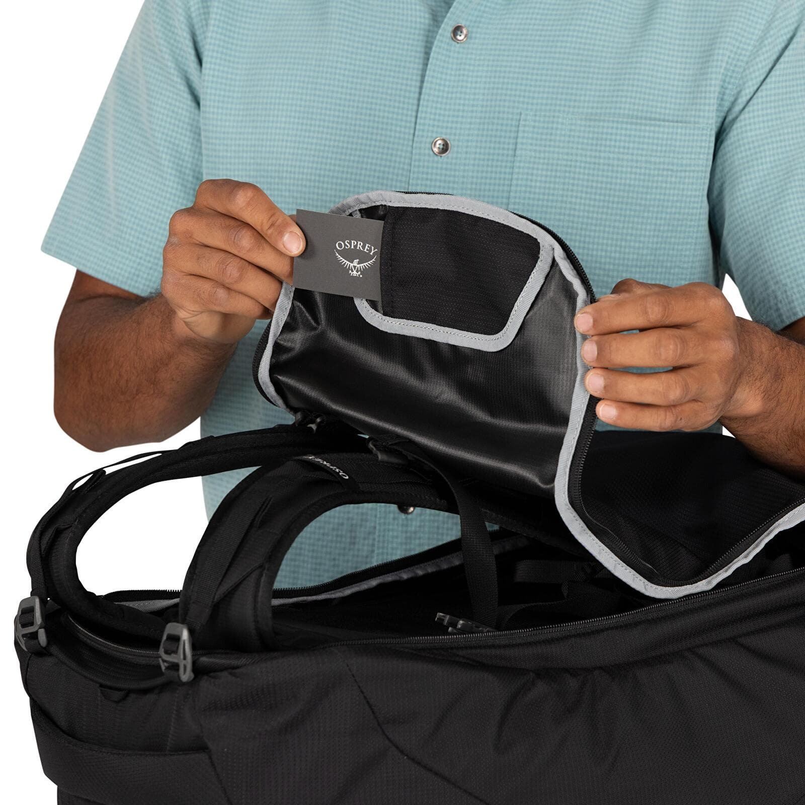 Férfi hátizsákok Osprey Farpoint 55 Black