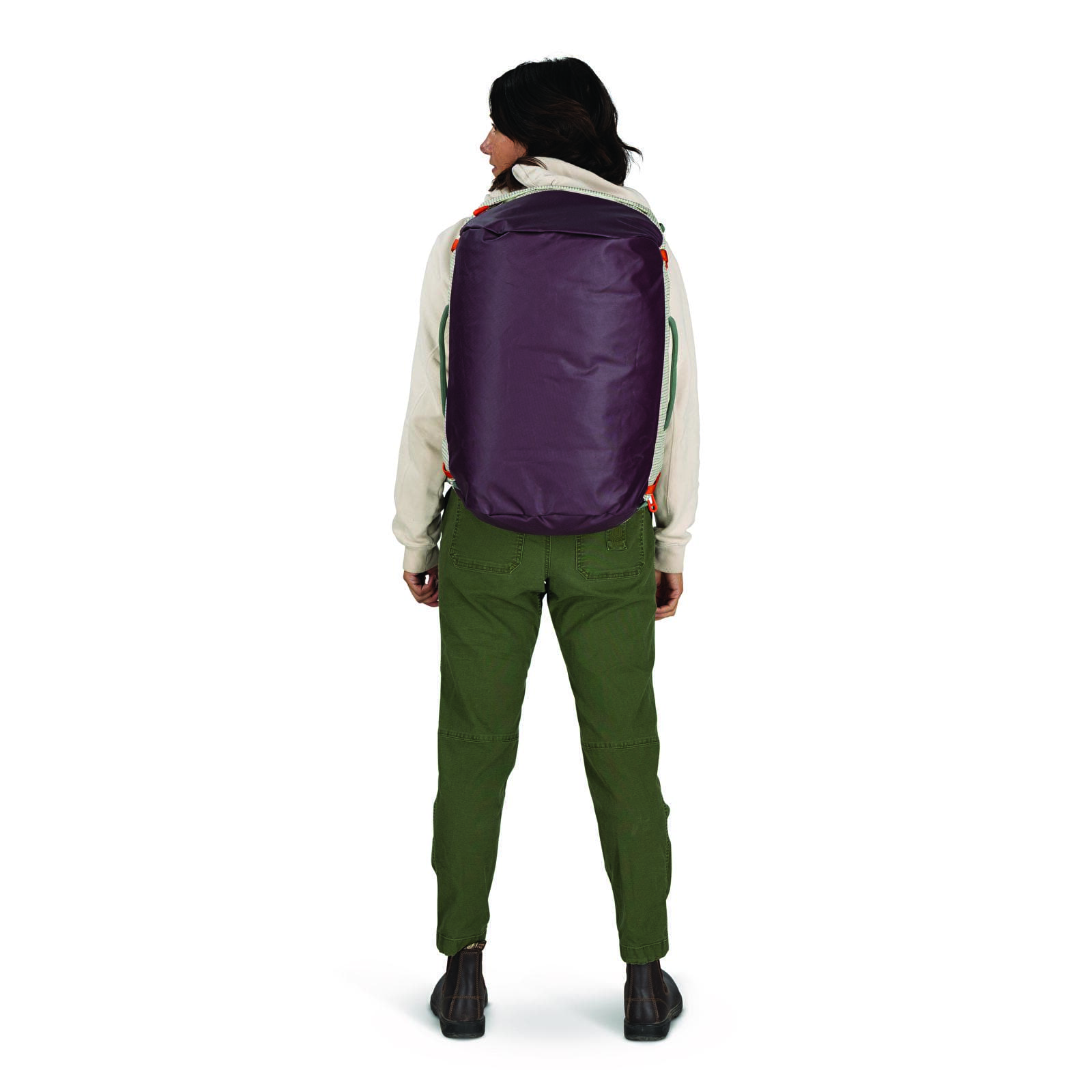 Borse a tracolla da uomo Osprey Transport Mystery White/ Moody Burgundy
