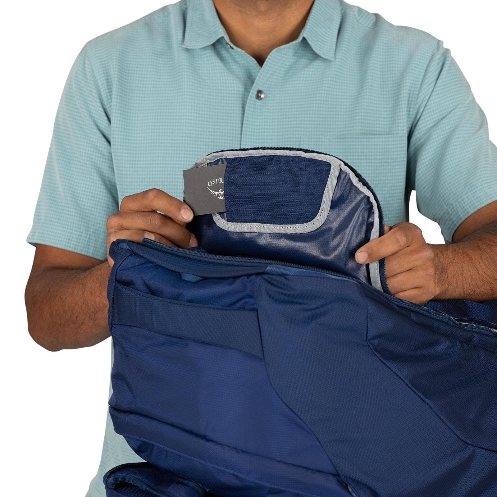 Men's backpacks Osprey Farpoint 70 Antique Blue