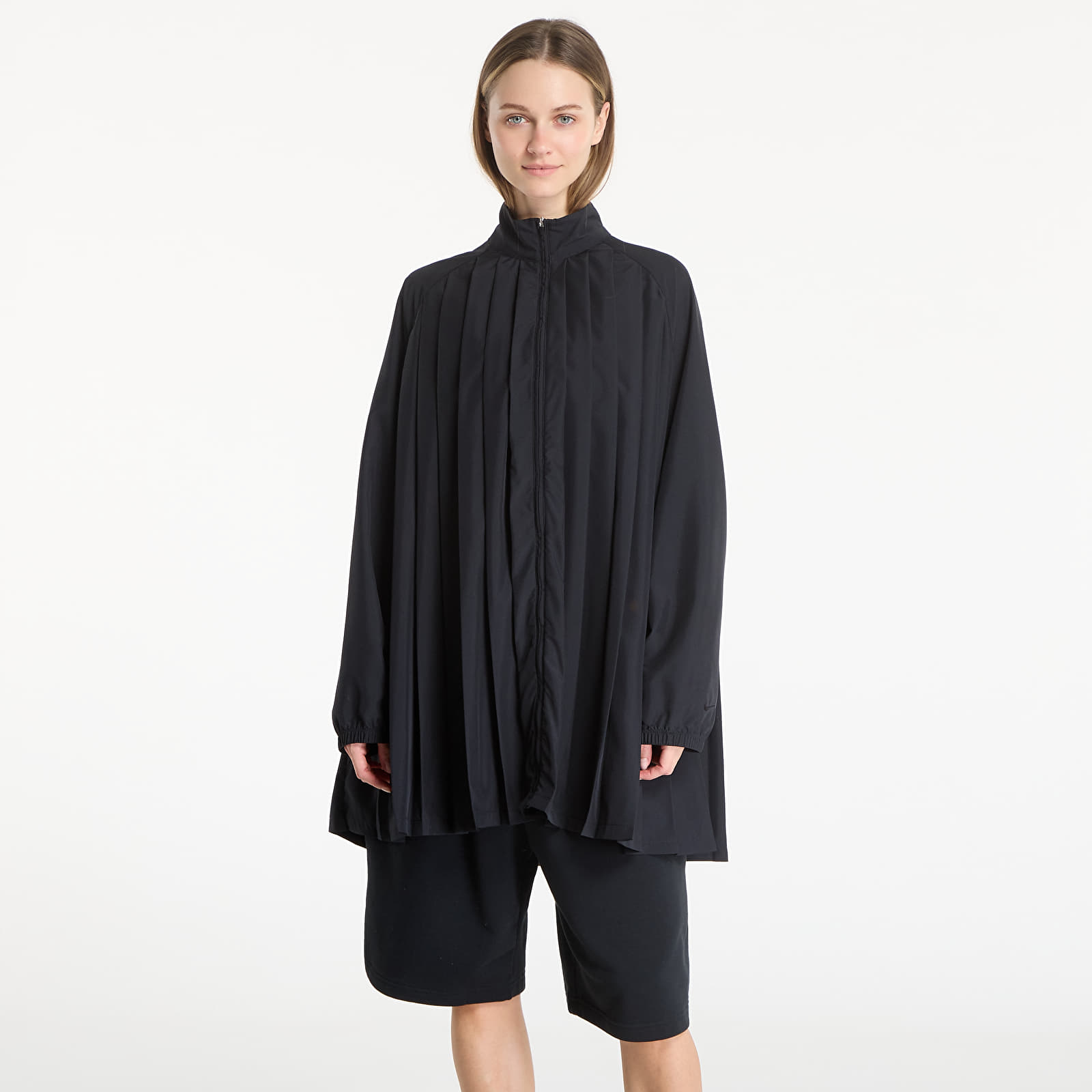 Γυναικεία φορέματα Nike Sportswear Women's Oversized Long-Sleeve Pleated Mini Dress Black/ Black