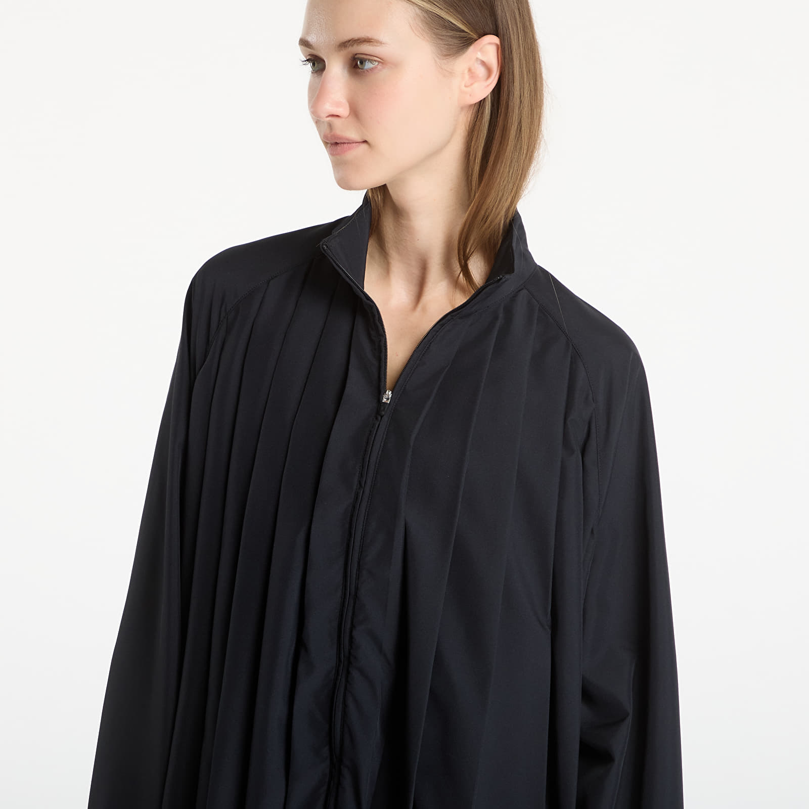 Γυναικεία φορέματα Nike Sportswear Women's Oversized Long-Sleeve Pleated Mini Dress Black/ Black