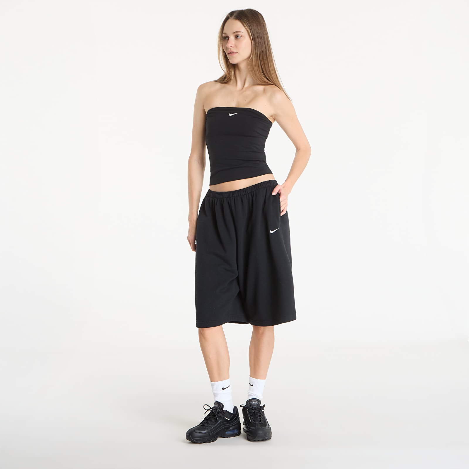 Ženske majice Nike Sportswear Women's Tube Top Black/ Sail