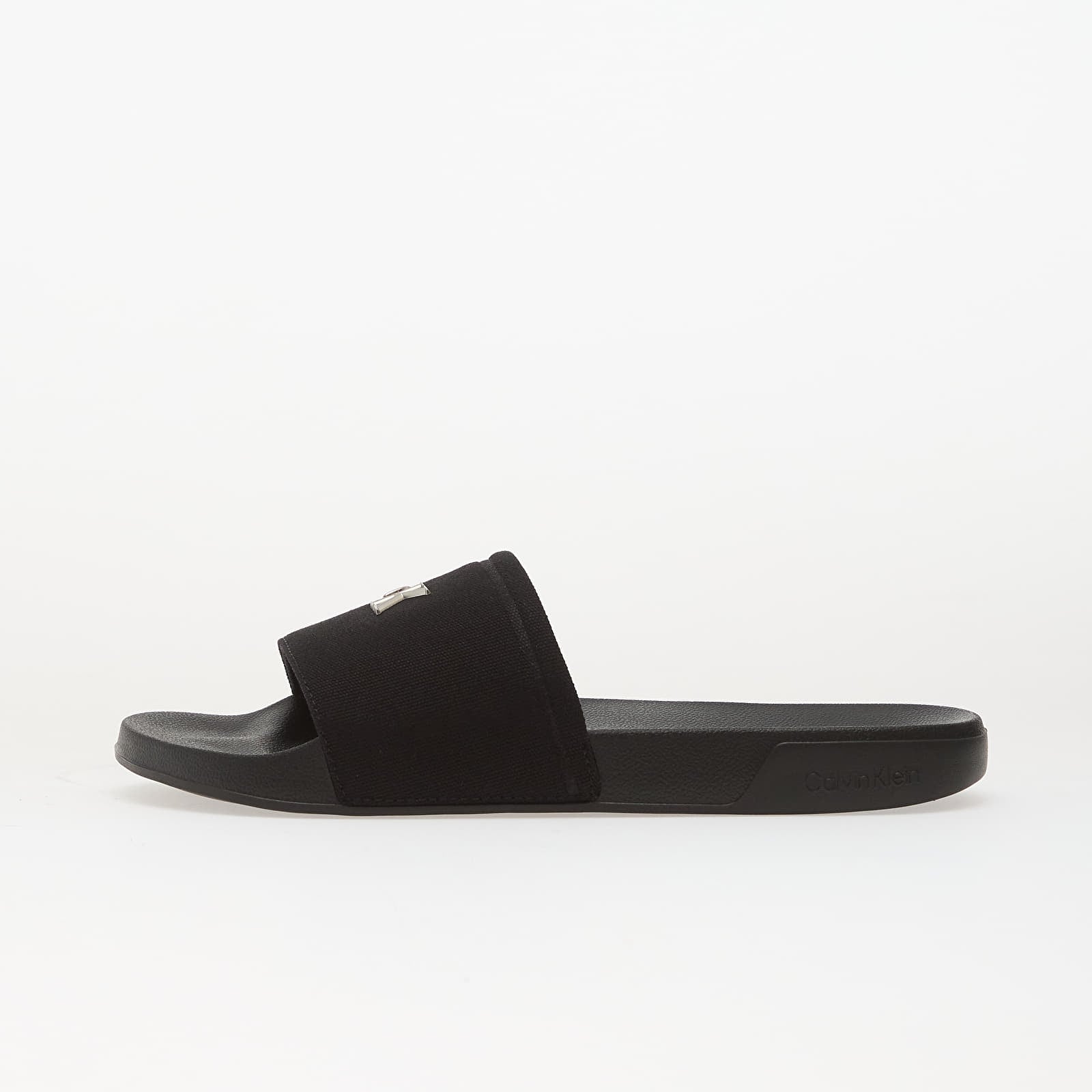 Női cipők Calvin Klein Ess Slide Canvas Hdw Black