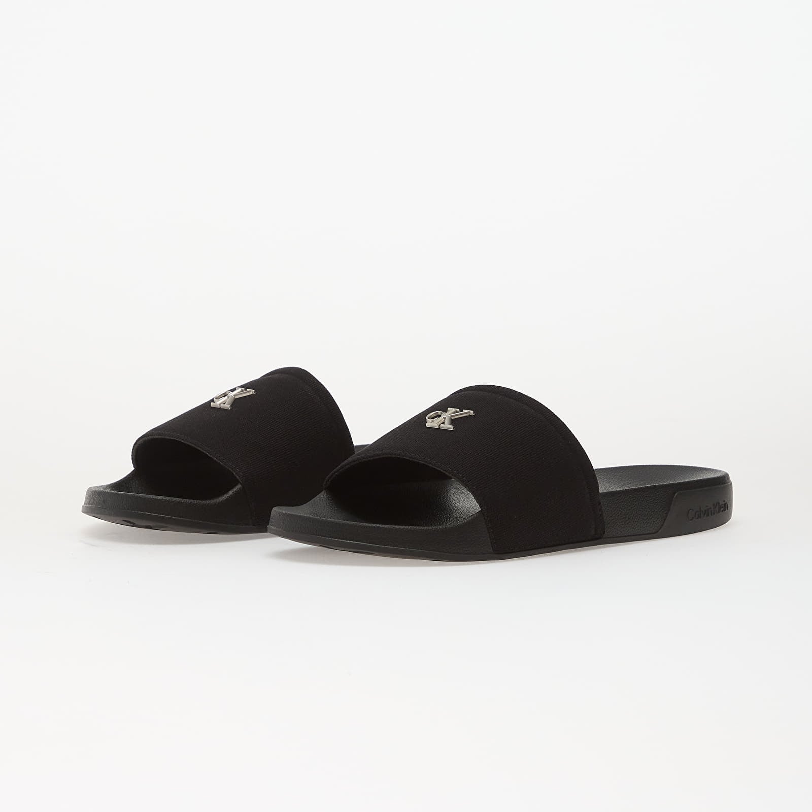 Női cipők Calvin Klein Ess Slide Canvas Hdw Black