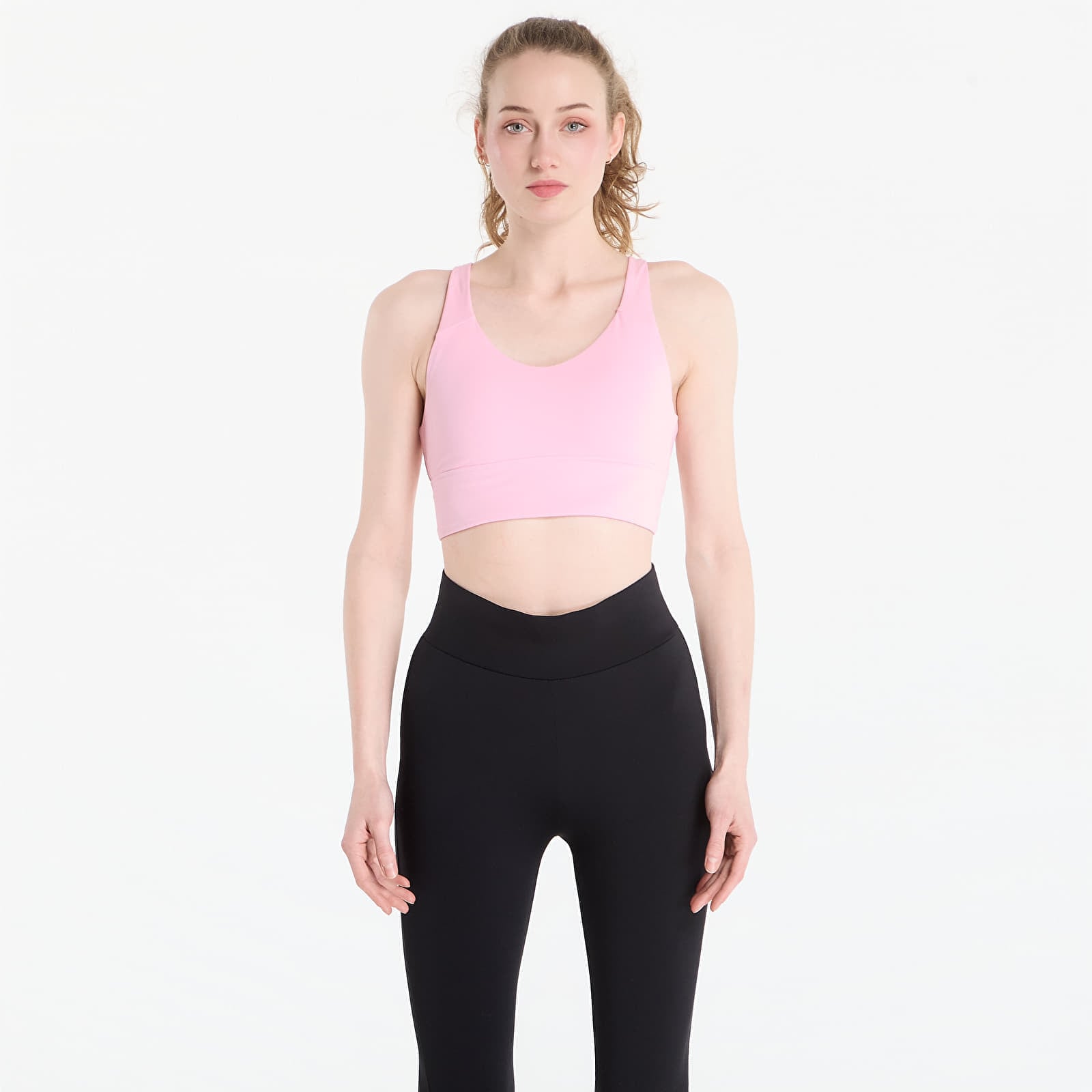 Сутиени adidas 3 Stripes Studio All Me Light Support Bra True Pink S