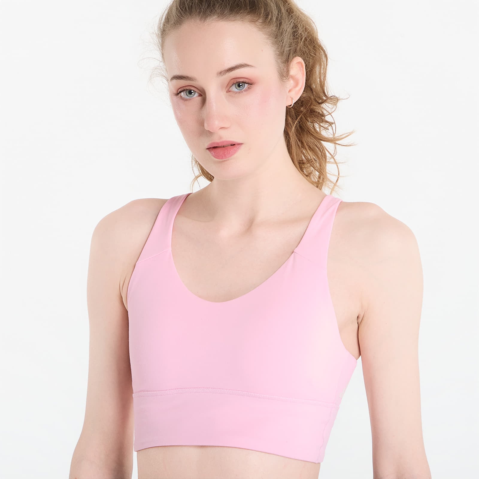 Soutiens-gorge pour femmes adidas 3 Stripes Studio All Me Light Support Bra True Pink