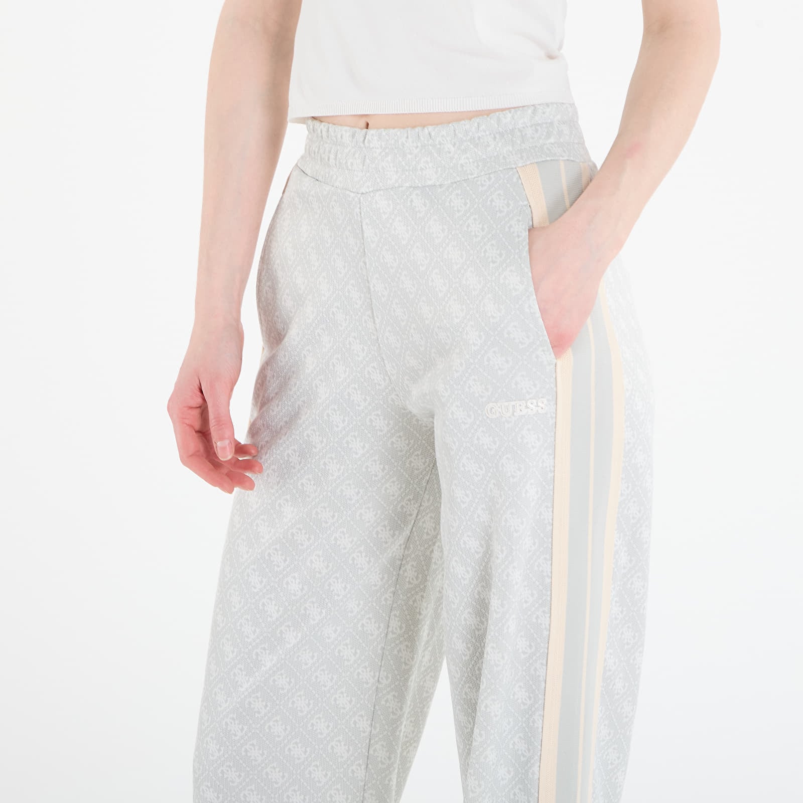 Φόρμα GUESS 4G Jacquard Straight Leg Pants Elegant Jacquard L