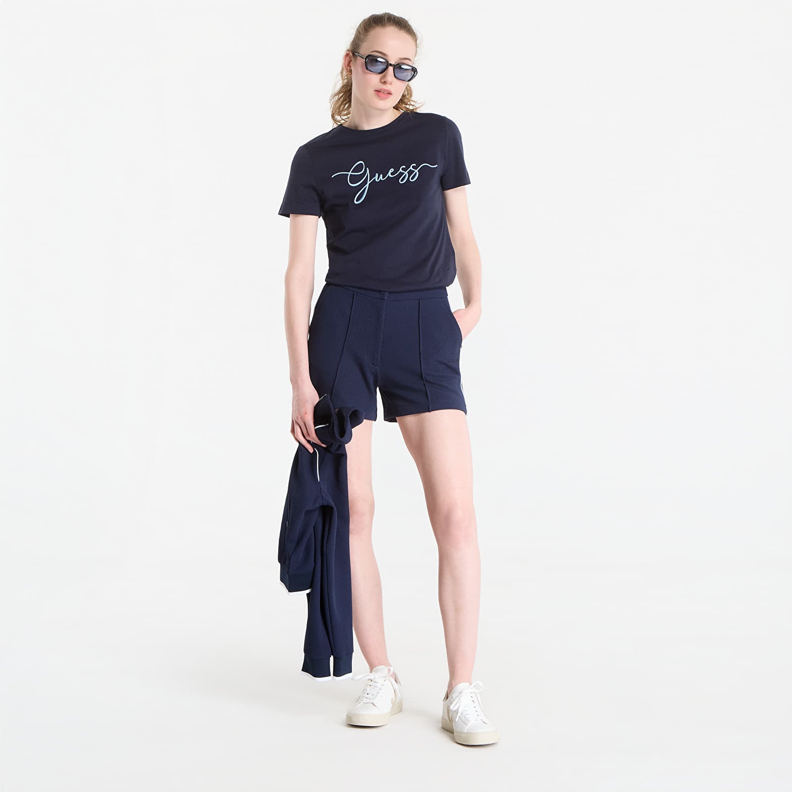 Shorts GUESS Sarah Pique Shorts Daring Ocean