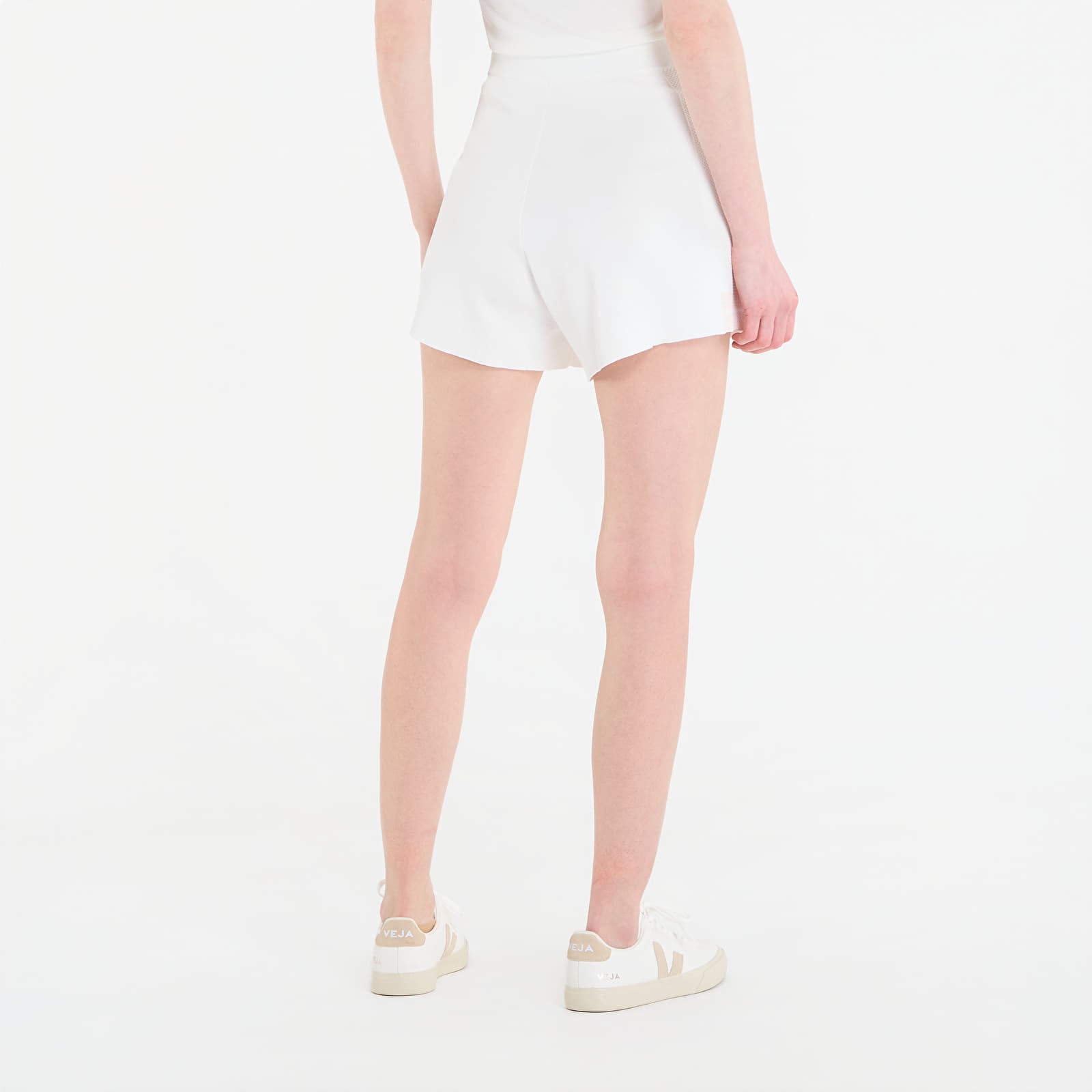 Shorts GUESS Gabry Wide Short Sweater Neige White