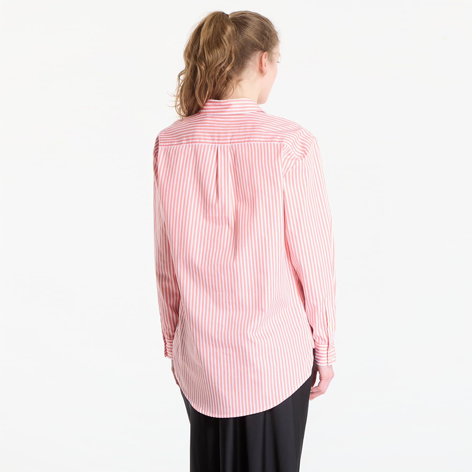 Shirts Guess Jeans Ls Tecla Oversized Shirt Pink/ White Stripe