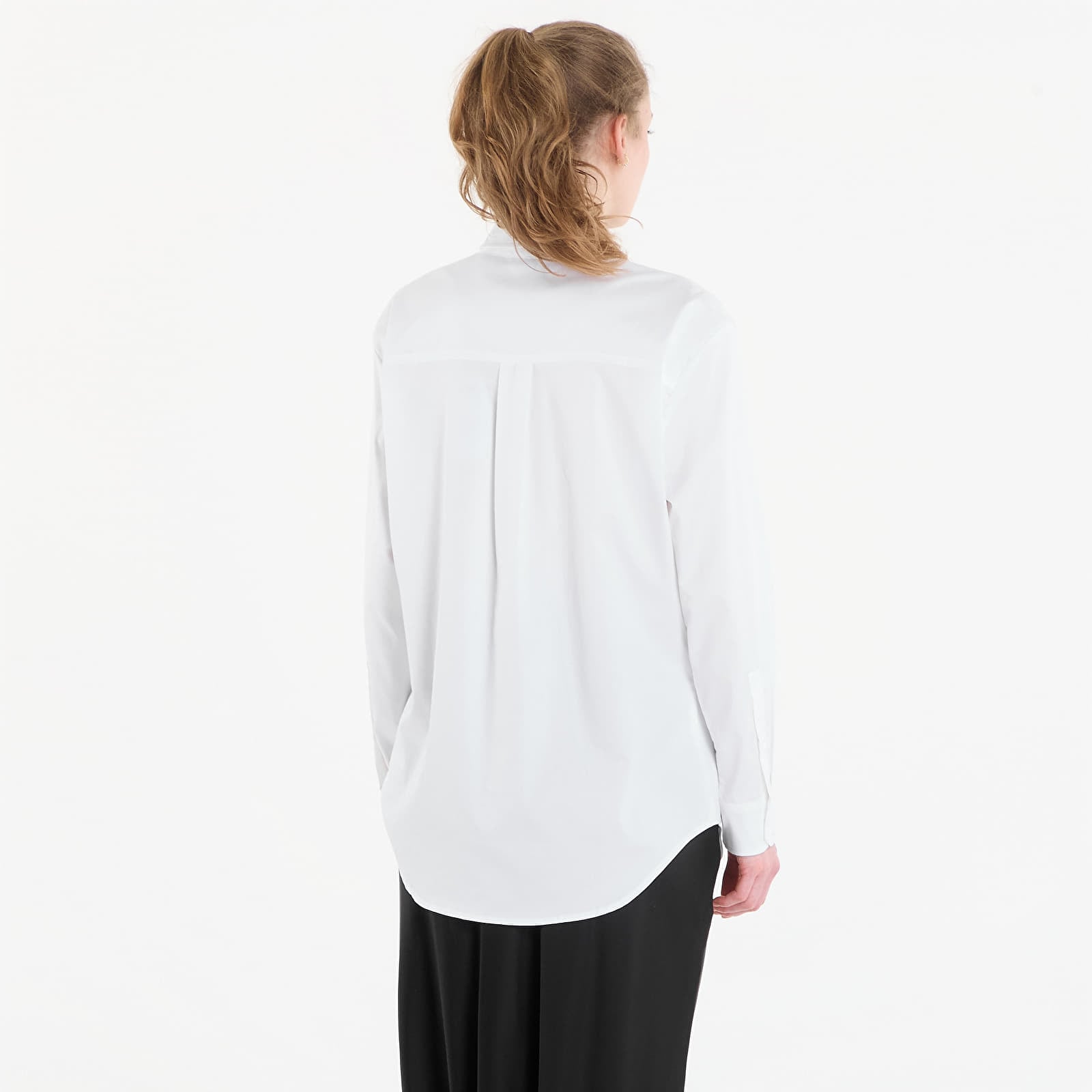 Skjorter Guess Jeans Ls Oversized Poplin Shirt Pure White